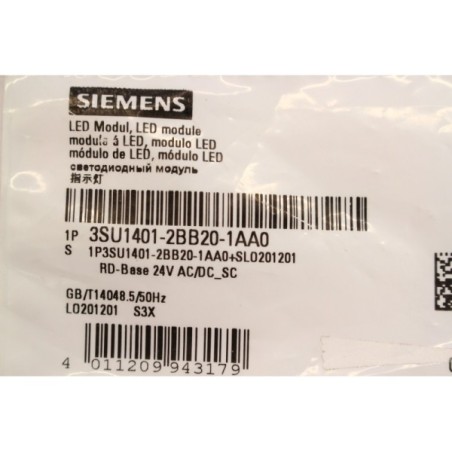 Siemens 3SU14012BB201AA0 3SU1401-2BB20-1AA0 Module LED (B1047)