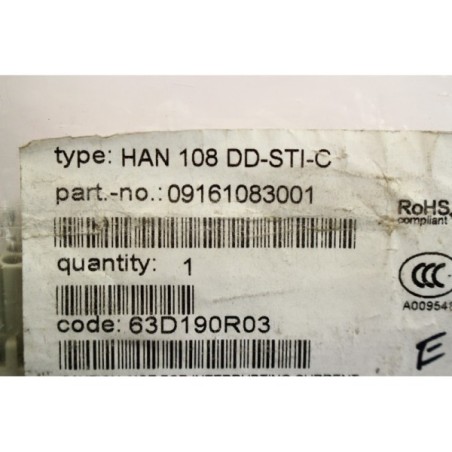 Harting 09161083001 HAN 108 DD-STI-C Insert (B1049)