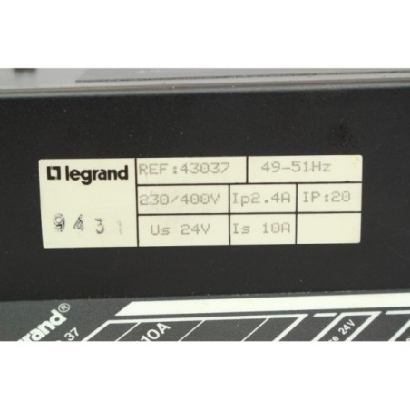 Legrand 43037 430 36 Alimentation stabilisée 400V 24VDC 10A (B950)