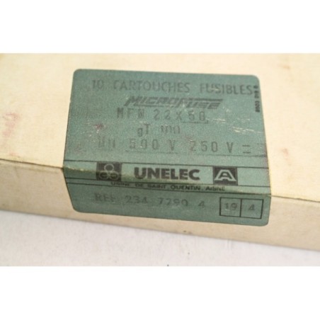 10Pcs UNELEC 234 7290 4 Microfuse Fusible MFN 22x58 GT 100 100A (B935)