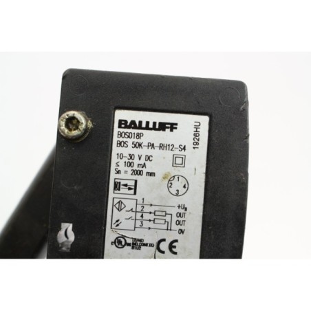 BALLUFF B0S018P B0S 50K-PA-RH12-S4 Capteur avec support (B938)
