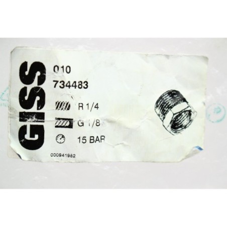5Pcs GISS 734483 Raccord adaptateur G 1/8 vers R 1/4 (B945)