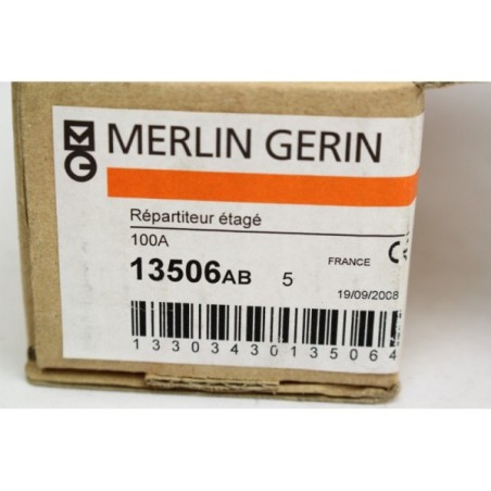 4Pcs Merlin Gerin 13506 Répartiteur étagé 100A (B943)