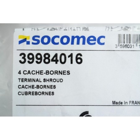 4Pcs Socomec Cache Bornes 39984016 (code RS 781-3866) (B1060)