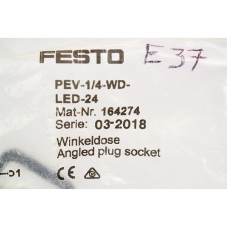 Festo 164274 PEV-1/4-WD-LED-24 connecteur vanne (B1062)
