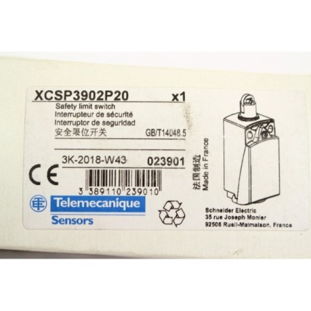 Telemecanique 023901 XCSP3902P20 Interrupteur de sécurité (B1067)