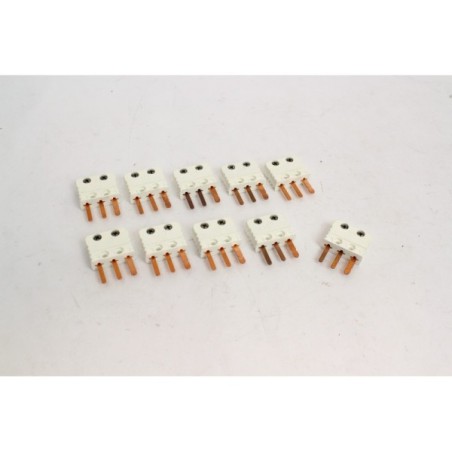 10Pcs Generique 733-130 Connecteur miniature 3 pins PT100 (B1068)