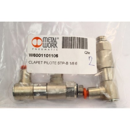 2Pcs MetalWork W9001101106 Clapet valve G1/8 vers 6mm (B1072)