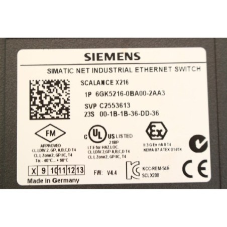 Siemens 6GK5216-0BA00-2AA3 6GK5216-0BA00-2AA3 Ethernet switch (B1075)
