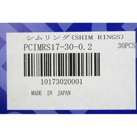 30Pcs Misumi  PCIMRS17-30-0.2 Shim ring 17 x 0.2 mm (B1087)