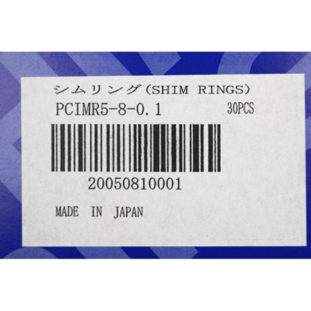 54Pcs Misumi  PCIMRS5-8-0.1 Shim ring 8 x 0.1 mm (B1087)