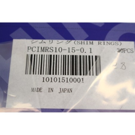 28Pcs Misumi  PCIMRS10-15-0.1 Shim ring 10 x 0.1 mm - (B1087)