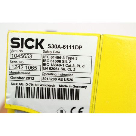 Sick 1045653 S30A-6111DP Scanner (P55.15)