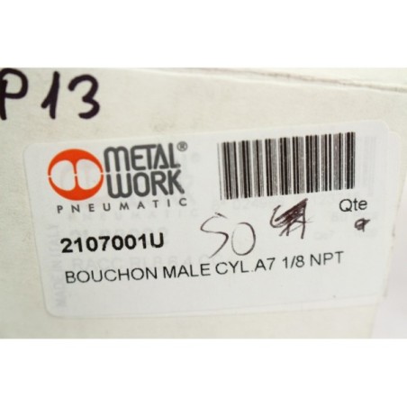 45Pcs MetalWork 2107001U Bouchon mâle 1/8 NPT (B1091)