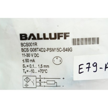 Balluff BCS001R BCS G06T4D2-PSM15C-S49G capteur (B1097)