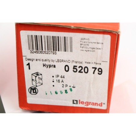 2Pcs Legrand 0 520 79 Support prise Hypra IP44 16A 2P+T (B1100)