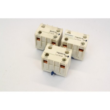 3Pcs Schneider Electric 036989 LA1KN20 Contact auxiliaire (B1102)