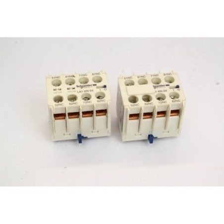 2Pcs Schneider Electric  LA1KN04 Contact auxiliaire (B1102)