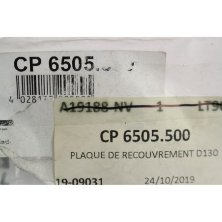 Rittal CP6505.500 Plaque de recouvrement D130 (B1102)