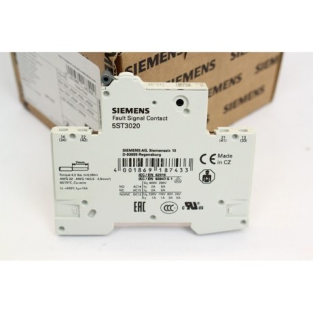 5Pcs Siemens 5ST3020 Contacteur auxiliaire (B1103)
