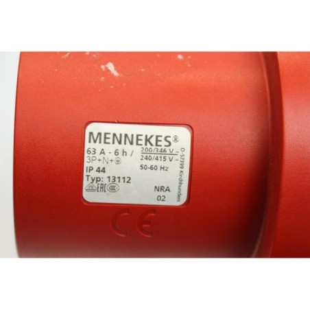 Mennekes 13112 Connecteur PowerTop Xtra 63A-6h 3P+N+T (B1103)