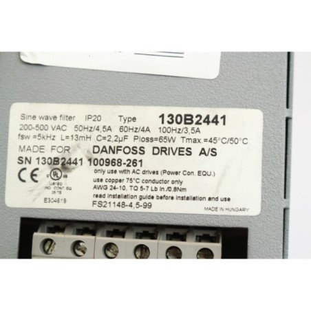 Danfoss 130B2441 Variateur VLT Power Drives (B1129)