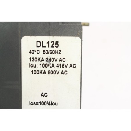 General electric DL125 Disjoncteur 4P D125L 125A (B1134)