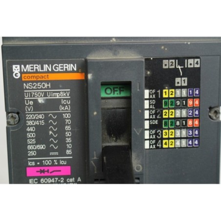 Merlin Gerin NS250H NS100-160-250 N/H/NA Disjoncteur (B1135)
