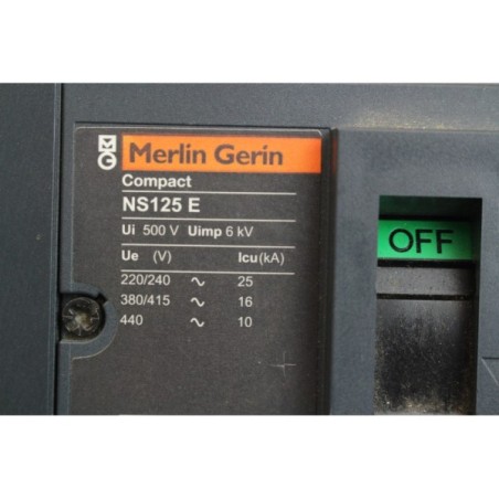 Merlin Gerin NS125E Disjoncteur 4P 40A PL08393 (B1136)
