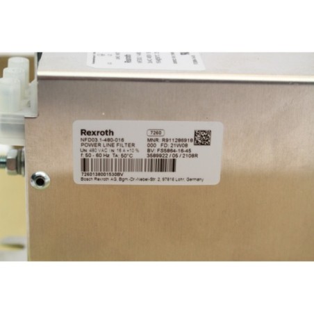 Rexroth R911286918 NFD03.1-480-016 Power line filter (B1146)