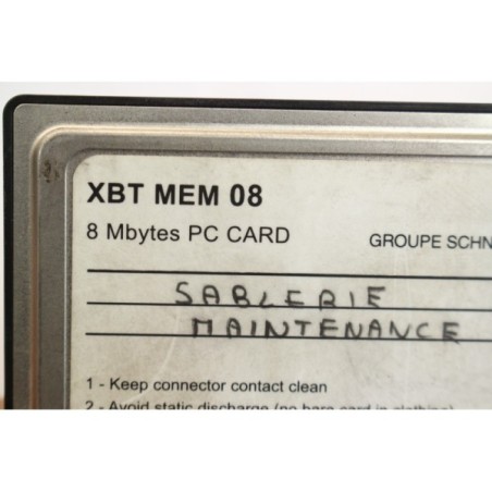 Schneider automation XBT MEM 08 Module mémoire 8 MB PC card (B1147)