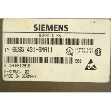 Siemens 6ES54318MA11 6ES5 431-8MA11 Digital input 24VDC (B1154)