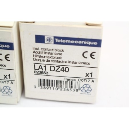 3Pcs Telemecanique 023653 LA1 DZ40 Bloc contacteur auxiliaire (B1154)