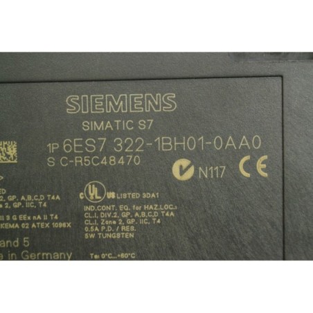 Siemens 6ES73221BH010AA0 6ES7 322-1BH01-0AA0 SM322 DO 16xDC24V (B1159)