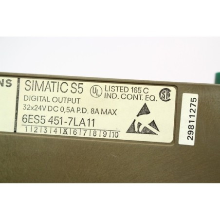 Siemens 6ES54517LA11 6ES5 451-7LA11 I/O module (B1162)