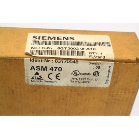 Siemens 6GT20020FA10 6GT2002-0FA10 ASM 470 (B1163)
