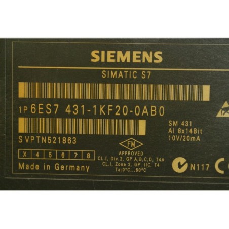 Siemens 6ES74311KF200AB0 6ES7431-1KF20-0AB0 Simatic S7-400 (B1173)