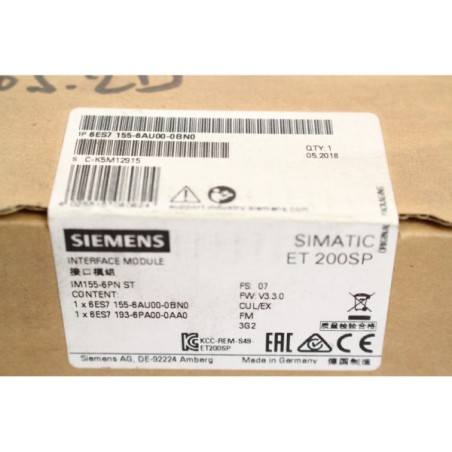 Siemens 6ES7 155-6AU00-0BN0 6ES7 155-6AU00-0BN0 Interface module kit (B1174)