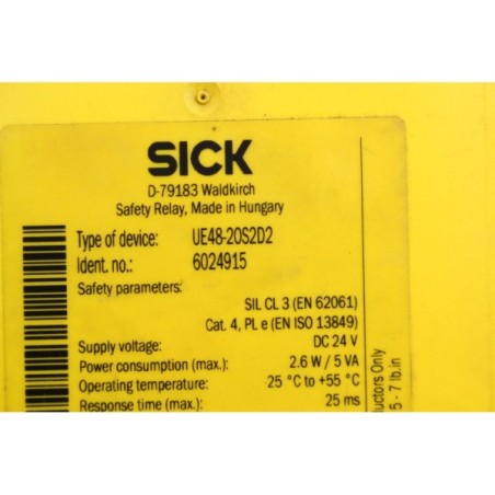 Sick 6024915 UE48-20S2D2 relais de sécurité (B1181)