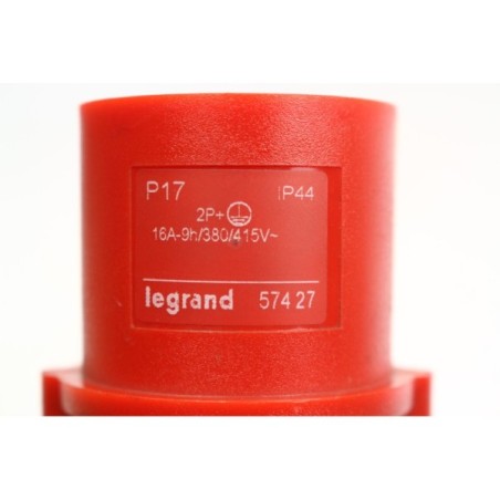 Legrand 57427 0 574 27 P17 Prise 2P+T 16A-9h (B1185)