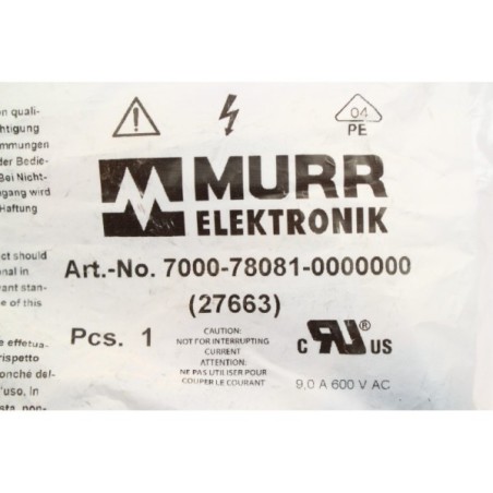 Murr Elektronik 7000-78081-0000000 Connecteur 7/8 pouces 5 pins (B2)