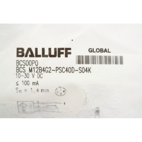 BALLUFF BCS00P0 BCS M12B4G2-PSC40D-S04K capteur induction (B6)