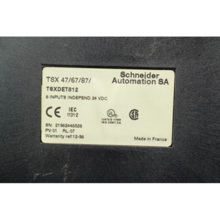 Schneider Automation TSXDET812 TSX 47/67/87 8 Inputs Independ 24V (B23)
