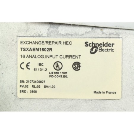 Schneider Electric TSXAEM1602R 16 Analog Input current (B23)