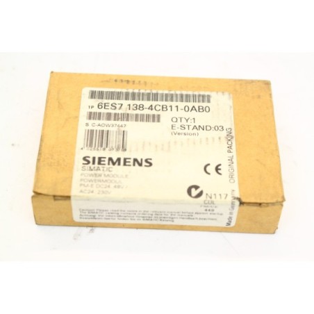 Siemens 6ES71384CB110AB0 6ES7 138-4CB11-0AB0 PM-E power module (B23)