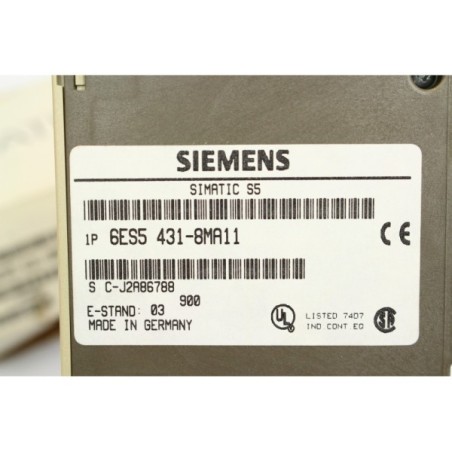 Siemens 6ES54318MA11 6ES5 431-8MA11 Digital input module (B30)