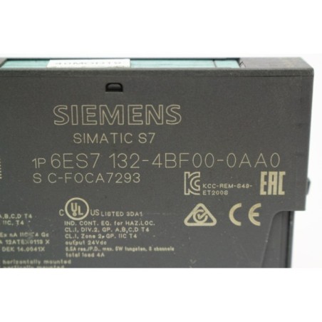 Siemens 6ES71324BF000AA0 6ES7 132-4BF00-0AA0 8 DO DC 24V module (B175)