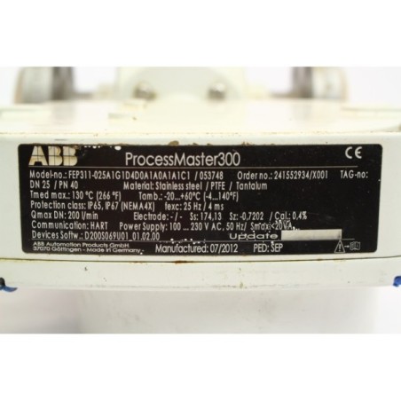 ABB FEP311-025A1G1D4D0A1A0A1A1C1 Débitmètre ProcessMaster300 (B31)
