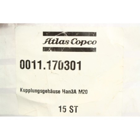 3Pcs Atlas Copco 0011.170301 Connecteur Han3A M20 (B31)