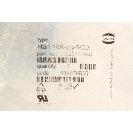 Harting 19200101440 Han 20A-gg-M20 connecteur (B1203)